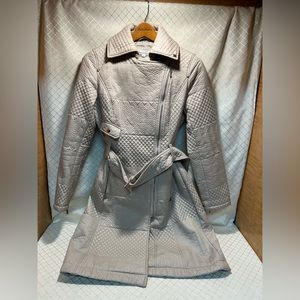 Kenneth Cole Trench Coat Women’s Size XS Long Button Down Coat Jacket